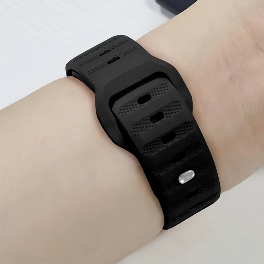Huami Silikonarmband, Schwarz, Unisex, 20 mm, 22 mm - Bild 6
