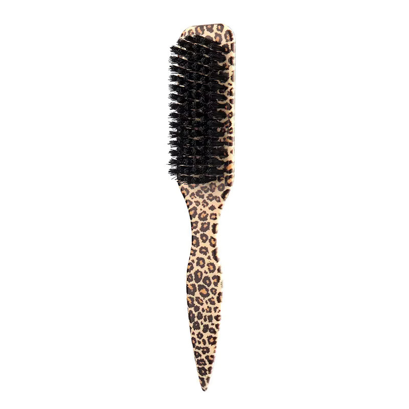 Haarbürste mit Leopardenmuster zur Kantenkontrolle, Unisex - Bild 2