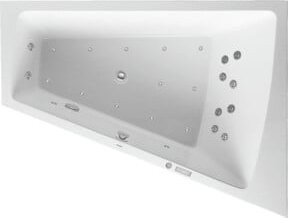 Duravit Whirlwanne Paiova in Weiß mit Combi E und Eckausführung, B/T: 170 x 130 cm - Bild 1