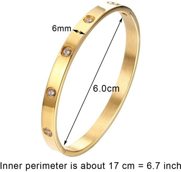 Armband Edelstahl, Kristall, beige, Unisex - Bild 1