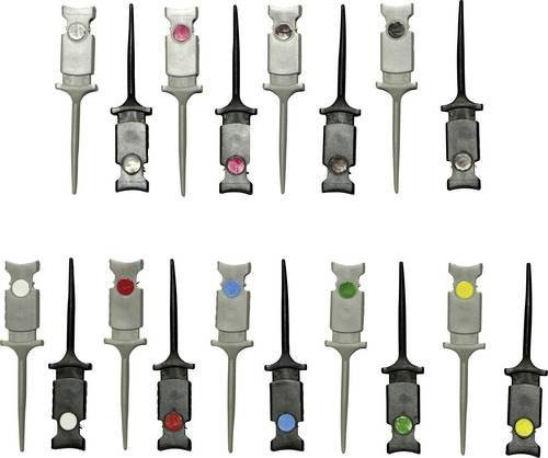 Voltcraft Abgreifklemmen-Set MSO-GRIPPER Steckanschluss 0.64 mm CAT I in verschiedenen Farben - Bild 1