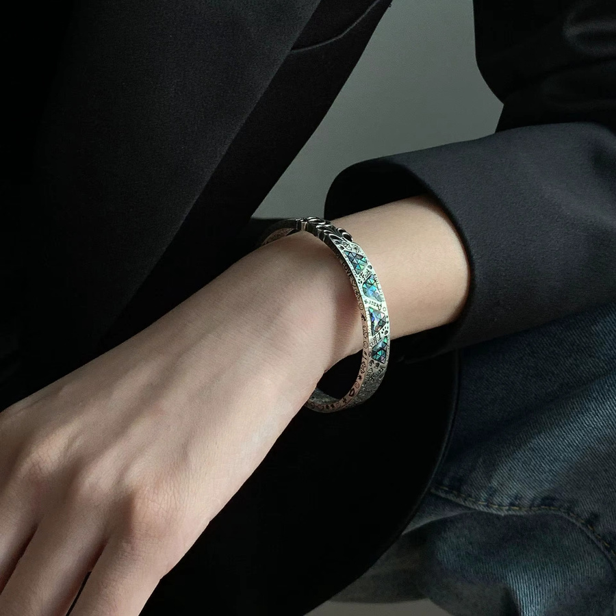 XIYANIKE Manschette Armband, Geometrische Graffiti, Damen - Bild 2