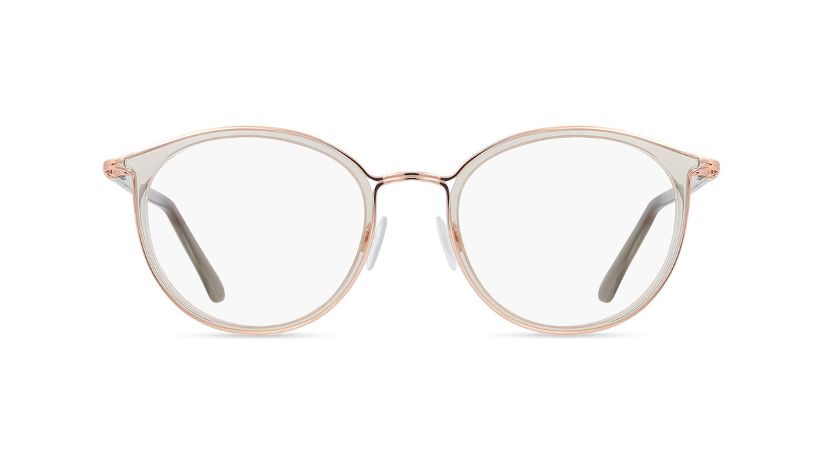 Jette 7601 Korrektionsbrille Damen, Vollrand, Rund, Edelstahl, braun - Bild 1