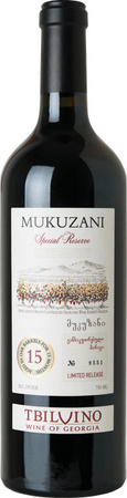 Tbilvino Mukuzani Special Reserve 2021 Rotwein, Saperavi, Georgien, trocken, 0,75 l