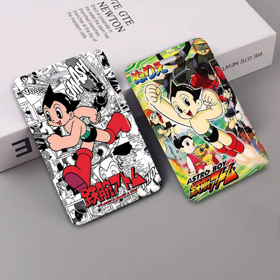 A-Astro Boy Arbeits-Ausweishalter mit langem Schlüsselband und Namensschild-Hülle in Multicolour - Bild 3