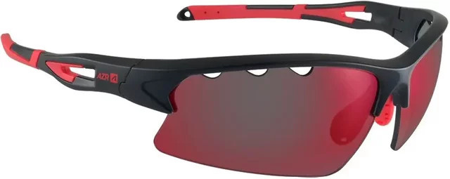 AZR Kromic Huez Sonnenbrille, randlos, Kunststoff, Unisex, red black, wrap - Bild 1
