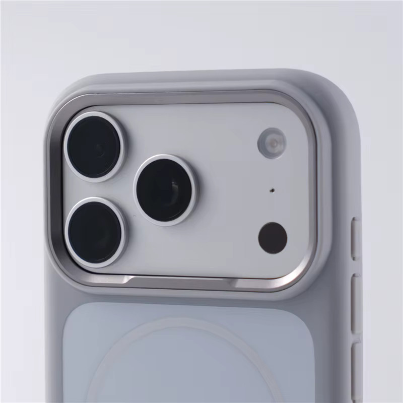 Zweifarbige MagSafe Schutzhülle für iPhone 17Air und iPhone 17Pro Max in Blau und Grau mit mattem Finish und magnetischer kabelloser Ladefunktion - Bild 1
