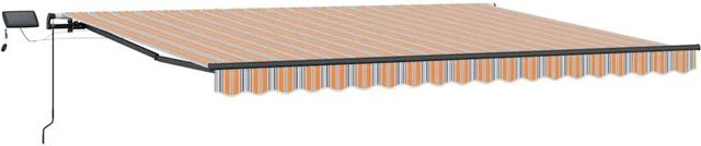 vidaXL Ausziehbare Markise Mehrfarbig aus Polyester und Aluminium B/T: 400 x 350 cm - Bild 1