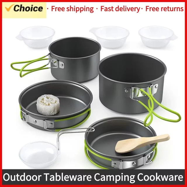 LISM 4-teiliges Outdoor-Kochgeschirr-Set aus Aluminium für 2-3 Personen - Bild 1