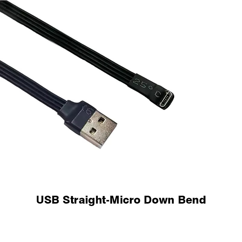 SPEEDIER Micro-USB Datenkabel Silikon, 90 Grad abgewinkelt, Schwarz, USB 2.0 zu Micro-USB zum Laden und Datenübertragung - Bild 3