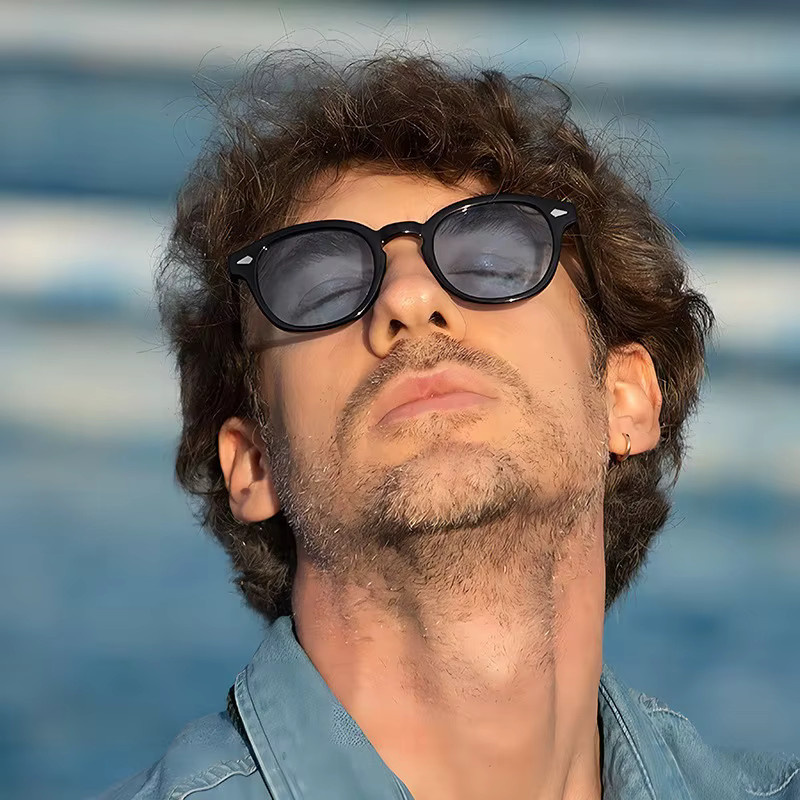 Samjune Retro-Sonnenbrille, Vollrand, rund - Bild 3