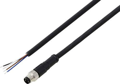 TRU COMPONENTS Anschlussleitung TC-13752032 M8 x 1 Stecker gerade, 4-polig, Schwarz, 5m - Bild 1