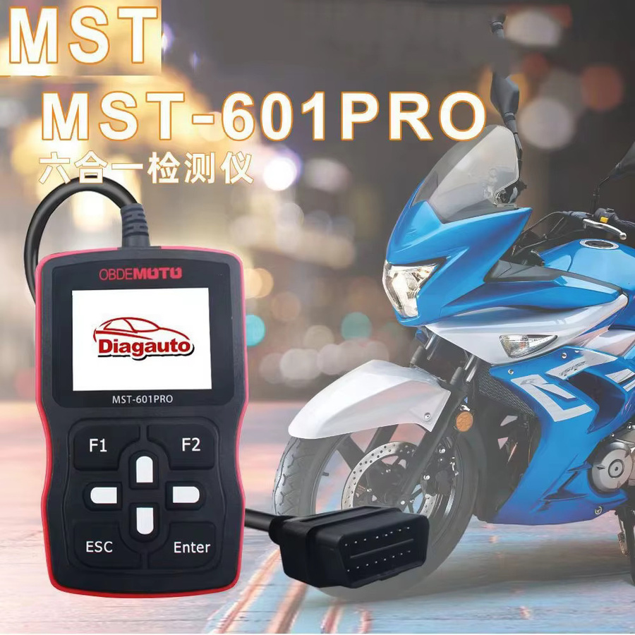 MST 601 PRO Motorrad Scanner OBD2 Code Reader 5in1 Diagnose Werkzeug Schwarz für Suzuki, Honda und Yamaha - Bild 2