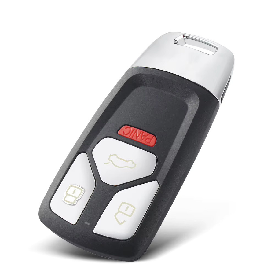 KEYYOU Ersatz Fernbedienung für Audi TT A4 A5 S5 Q5 Q7 SQ5 3/4 Tasten ungeschnitten Smart Key 433 MHz 315 MHz Schwarz - Bild 2