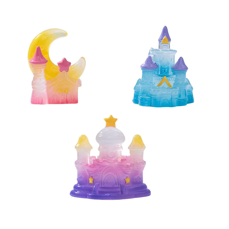 Sommer6 Leuchtende Mini-Schloss-Mikrolandschafts-Dekoration in Multicolour aus Kunststoff für Topfgärten und Heimdekoration - Bild 4