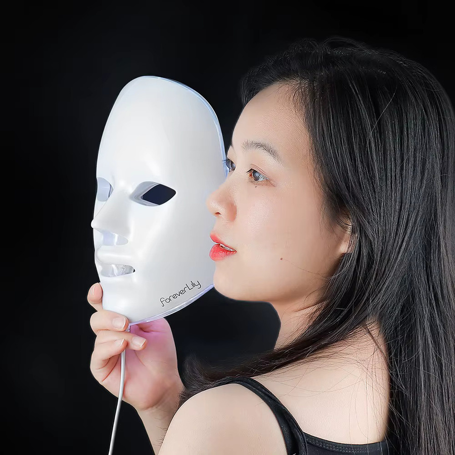 foreverlily Gesichts-LED-Maske, 7 Farben, Unisex - Bild 5