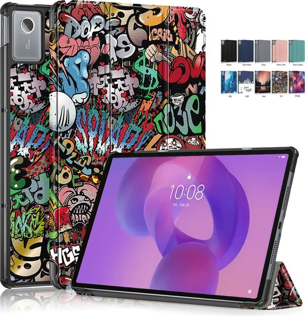 Smart Magnetische Leder Schutzhülle für Lenovo IdeaTab Plus 12,1 Zoll (TB361FU/TB361ZU) in Multicolour - Bild 1