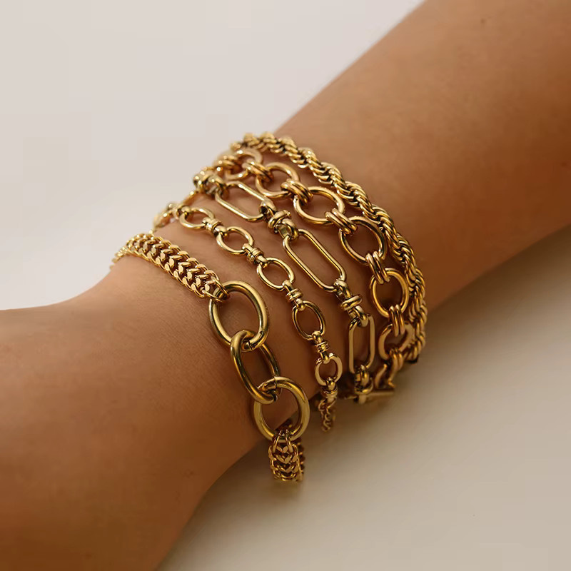 GANPUP Armband, Edelstahl, Gold, Unisex - Bild 2