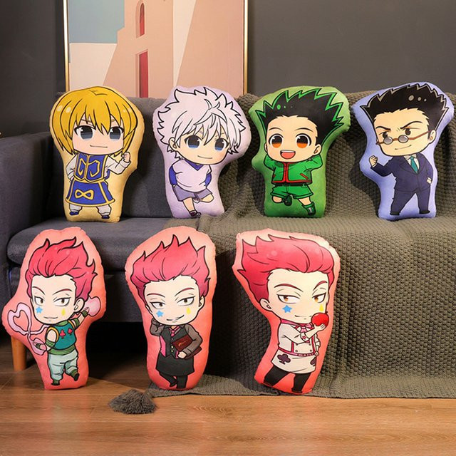 Bandai HUNTER X HUNTER Anime Plüsch-Kissen mit verschiedenen Charakteren wie Gon, Killua und Kurapika - Bild 1