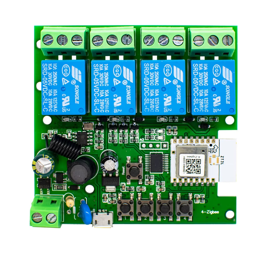 Scimagic-RC 4CH Zigbee Smart Switch Modul in Grün mit App-Fernbedienung und RF-Empfänger für Alexa und Google Home, 10A Smart Relais für 12V, 24V und 85-250V - Bild 6