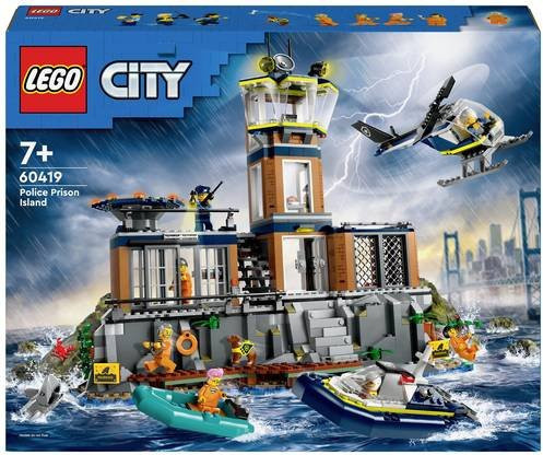 LEGO City Polizeistation auf der Gefängnisinsel Konstruktionsspielzeug ab 7 Jahren - Bild 1