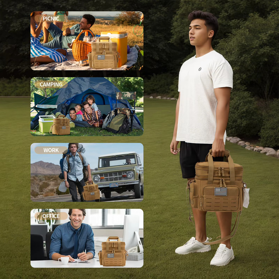 ReFire Gear Taktische Isolierte Kühltasche in Grün, 18L Auslaufsichere Thermotasche für Camping und Outdoor - Bild 6