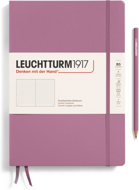 LEUCHTTURM1917 Notizbuch Composition dotted Hardcover B5 Dusty Rose - Bild 1