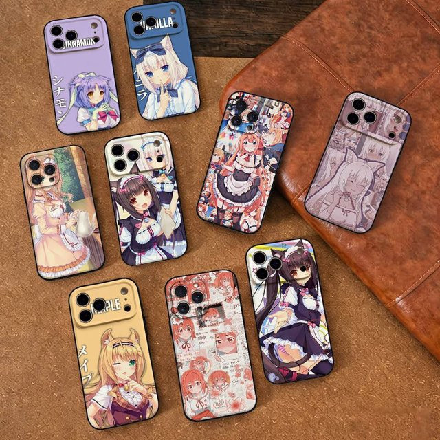 N-Nekopara Handyhülle für iPhone 17 16 15 14 13 12 11 Pro Max Plus Mini in Multicolour – Hautfreundliches TPU-Softcase - Bild 1