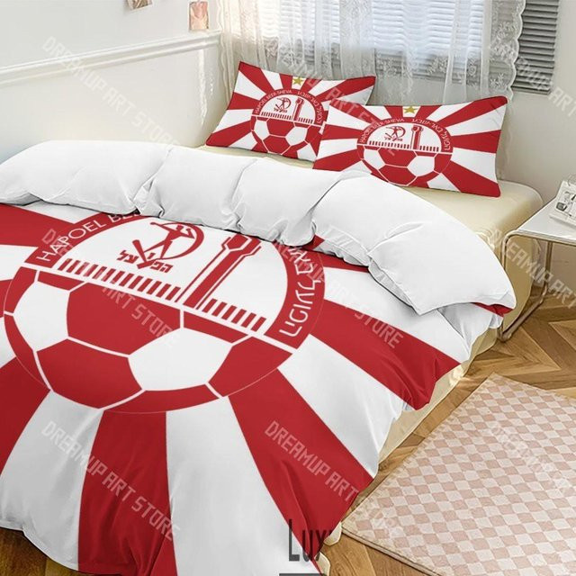 Bettwäsche Set Hapoel Beer Sheva von JMG Household Supplies in Rot mit Bettbezug und Kissenbezug, B/H: 135 x 200 cm - Bild 1
