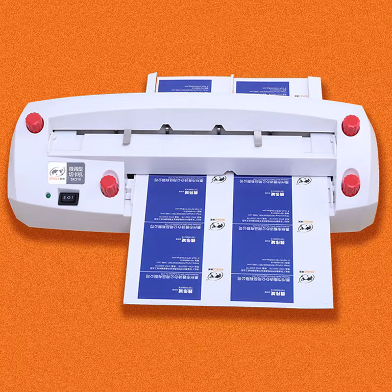 Elektrischer Kartenschneider Sk316 für A4 und Visitenkarten 90x54mm in Weiß - Bild 3