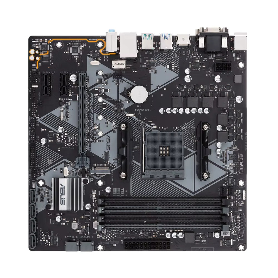 Asus PRIME B450M-A Motherboard AM4 Micro-ATX Schwarz DDR4 NVMe/M.2 - Bild 2