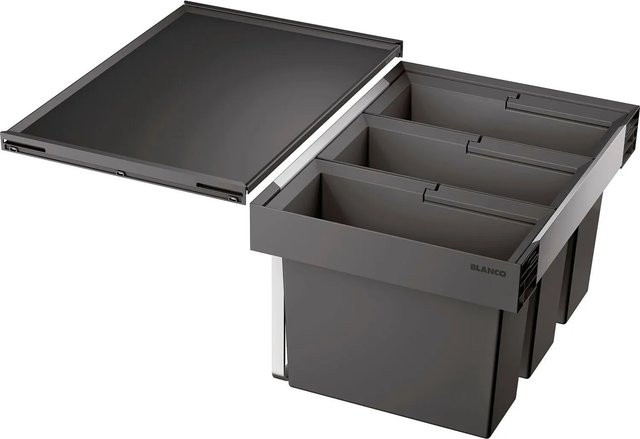 Blanco Abfallsammler Flexon II 60/3 mit Deckel in Anthrazit, B/T/H: 60,0 x 40,0 x 35,5 cm - Bild 1
