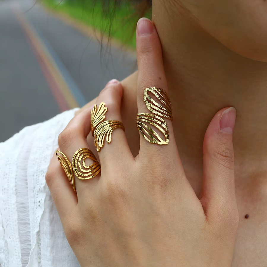 WILD & FREE Ringe, 18 Karat vergoldeter Edelstahl, Damen - Bild 2