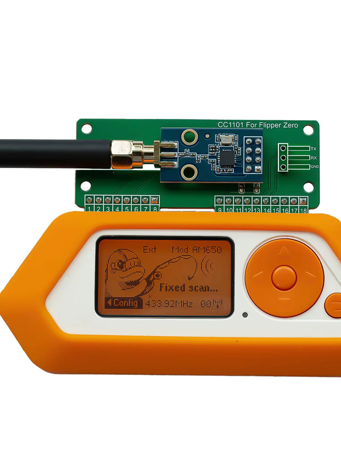 PINGEQUA CC1101 SubGHz 433MHz WiFi Entwicklung Board für Flipper Zero mit GPIO und Maus Modul in Grün - Bild 3