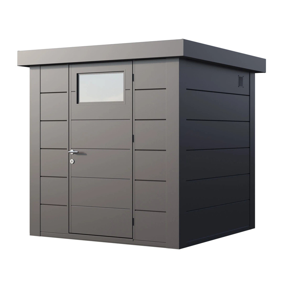 Telluria Gerätehaus Classico in Silber, B/T/H: 228 x 219 x 228 cm - Bild 2