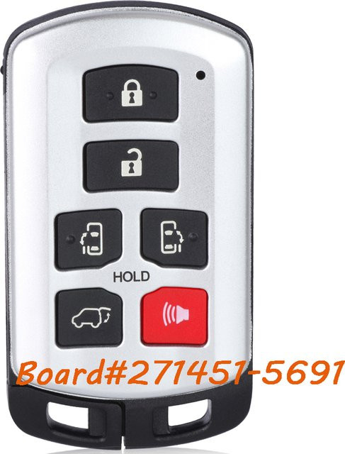 DIYKEY Smart Remote Key Fob 271451-5691 für Toyota Sienna, Farbe: Silber - Bild 1