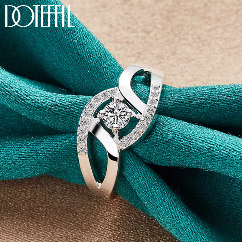 DOTEFFIL Ring, Kristall, Silber, Damen - Bild 2