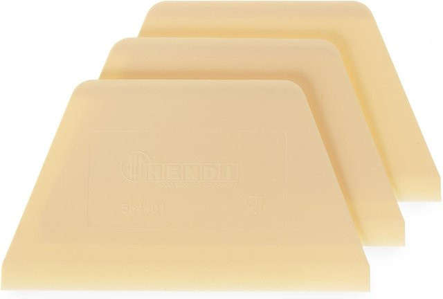 Hendi Teigschaber Set aus Kunststoff, 3 Stück, Beige, Trapezform zum Portionieren von Teig, spülmaschinenfest - Bild 1