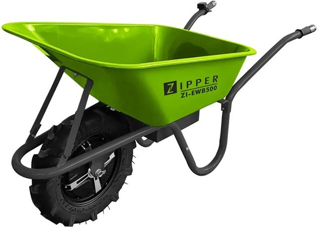 Elektrische Schubkarre Zipper ZI-EWB500, 500W, 75l, Grün, Traglast max. 150kg - Bild 1