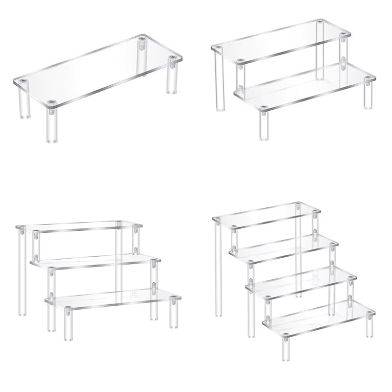 Transparentes Acryl Kosmetik Regal als Multi-Schicht Organizer für Lidschatten und Parfüm - Bild 2