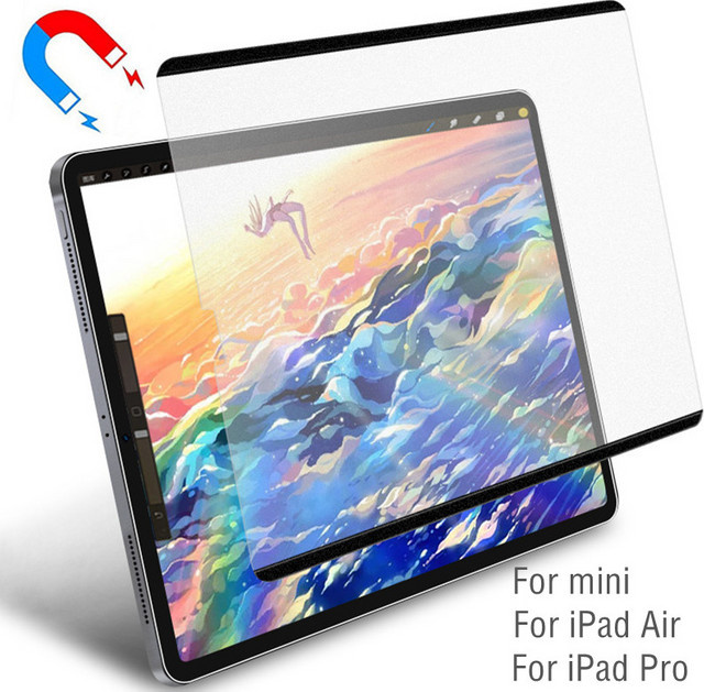 ZNOVAY Magnetischer Papier-Displayschutz für iPad Air 5 2022 und iPad Pro 11, transparent und abnehmbar - Bild 1
