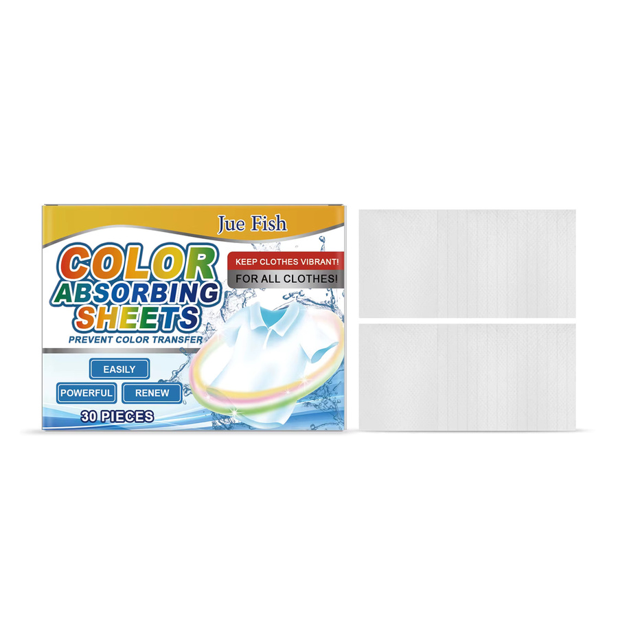 Jue-Fish Anti-Färben-Wäsche-Absorbierendes Blatt in Weiß zur effizienten Fleckenentfernung und Vermeidung von Cross-Färben - Bild 4