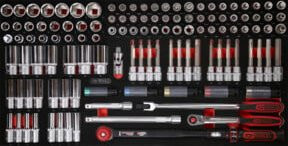KS Tools 1/2 Zoll Steckschlüssel-Satz mit Schaumstoffeinlage, 120-teilig, multicolor - Bild 1