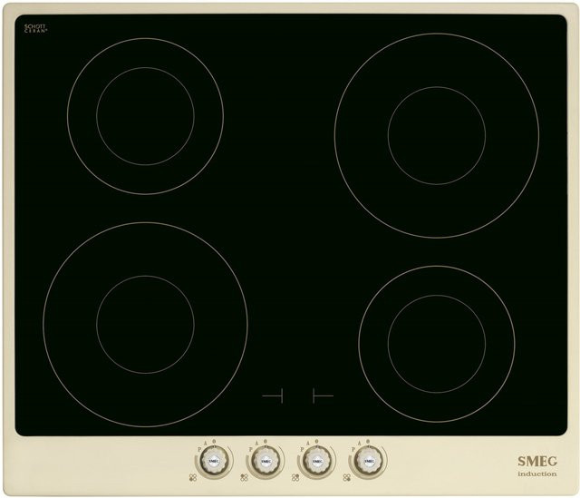 Smeg Autark-Induktionskochfeld SI764POM in Creme-Messing Antik - Bild 1