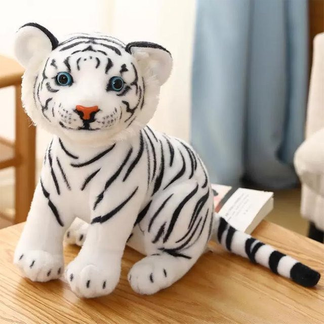 Kidsly Baby Tiger Plüschtier, Stofftier, weiß, ab 14 Jahren - Bild 1