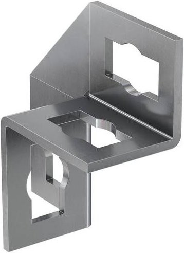 Fischer PUWS Universalwinkel aus Edelstahl in Silber, 10 Stück - Bild 1