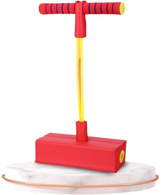 Market-4 Hüpfspielzeug Frosch mit Licht und Sound für Kinder in Dunkelgrau und Rot - Bild 1