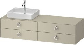 Duravit Waschtischunterschrank White Tulip in White, Breite: 160 cm, Tiefe: 55 cm - Bild 1