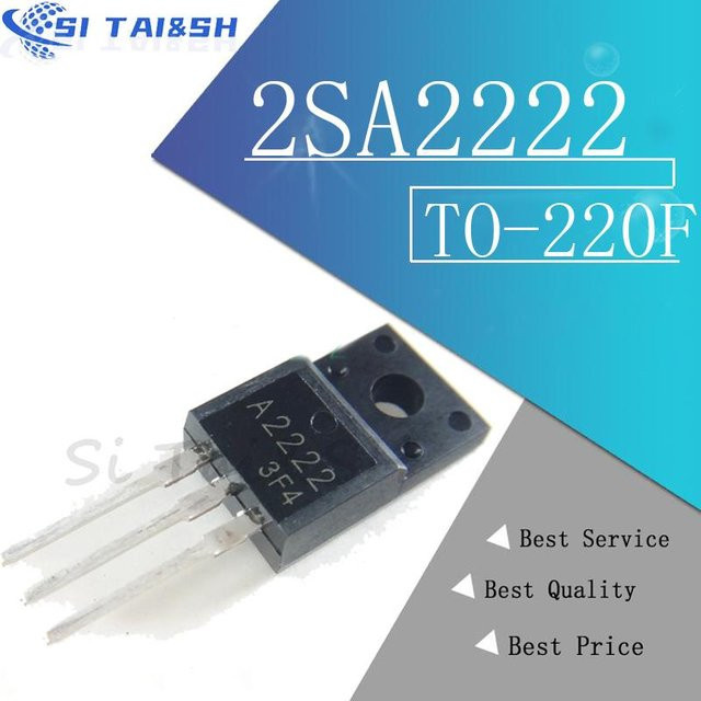 Si Tai&SH Transistor Set 10 Stück: 5x A2222 und 5x C6144 in TO-220F Gehäuse, Schwarz - Bild 1