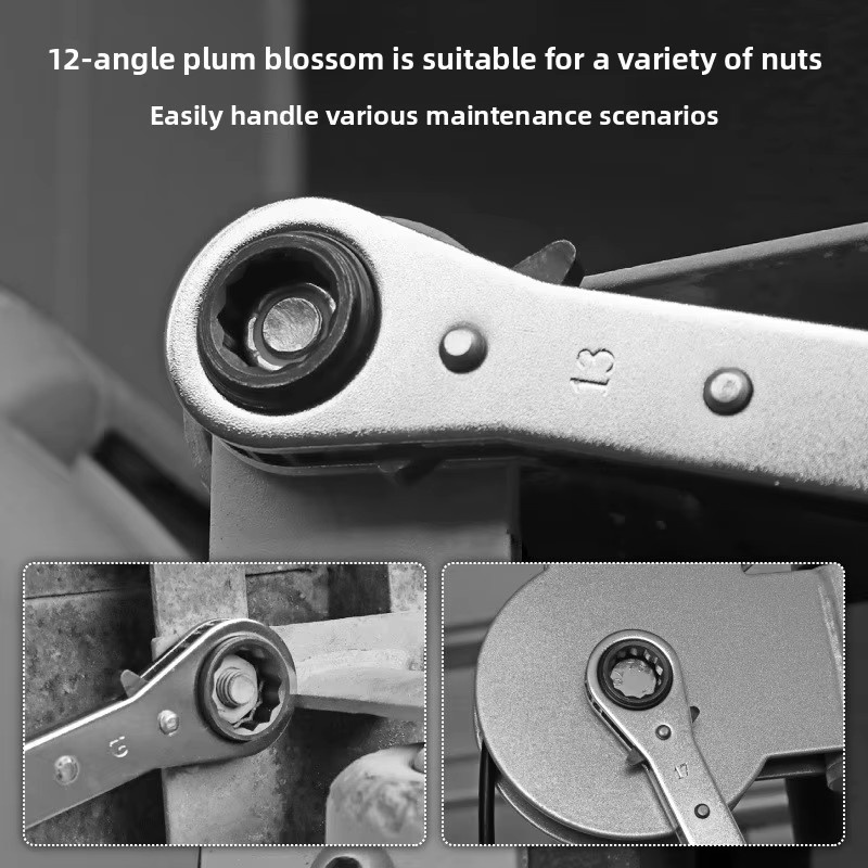 Hi-Spec 4-in-1 Ratschenschlüssel Set, verstellbarer Teleskopschlüssel in Silber - Bild 3